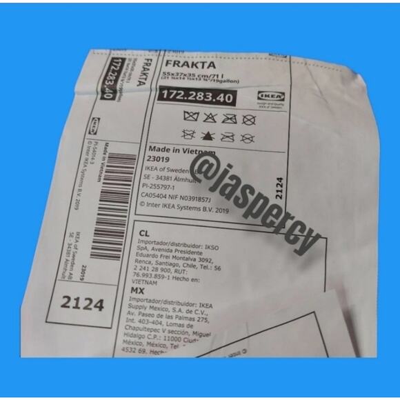 IKEA FRAKTA Ten (10) Large Blue Reusable Shopping Bag Laundry Tote Storage - Picture 9 of 11